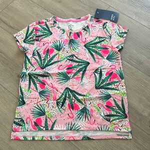 Lilly Pulitzer Short-set Tropical Flamingo TeeBrand New With Tags